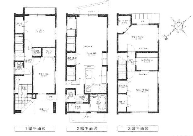 安佐南区 構造:木造土地面積:72.07平米 ( 21.8坪 ) 建物面積:110.94平米 ( 33.55坪 )