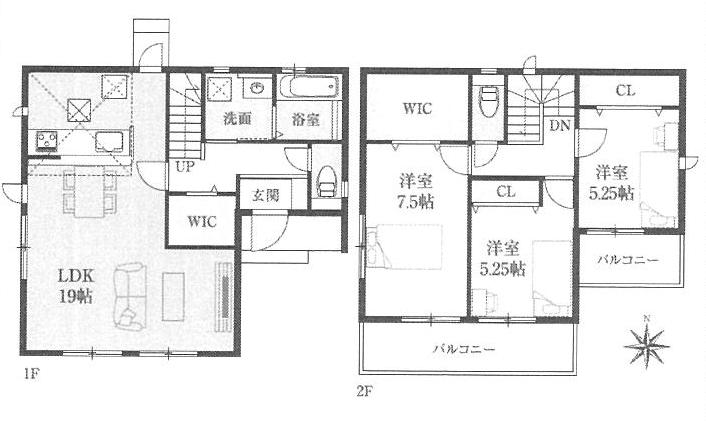 佐伯区 構造:木造土地面積:168.47平米 ( 50.96坪 ) 建物面積:95.63平米 ( 28.92坪 )