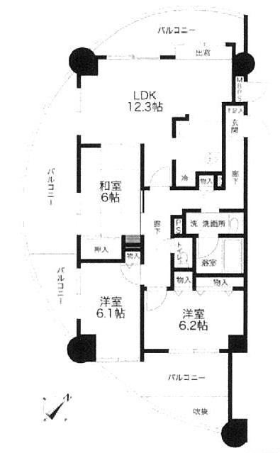 南区 構造:鉄骨鉄筋コンクリート造専有面積:77.35平米 ( 23.39坪 )