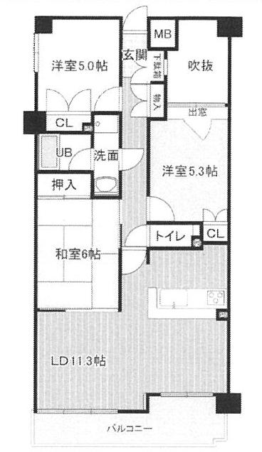 中区 構造:鉄筋コンクリート造専有面積:68.76平米 ( 20.79坪 )