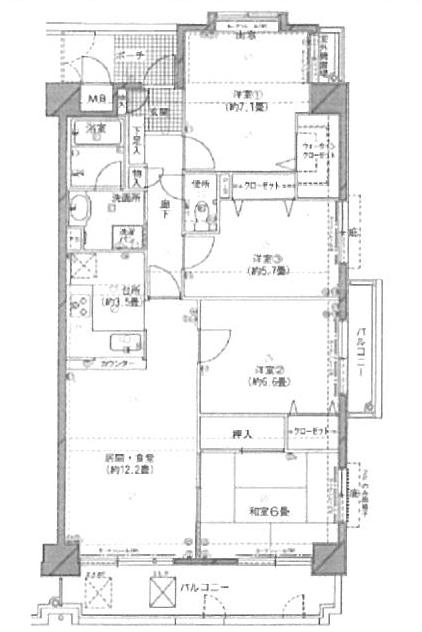 安芸区・安芸郡 構造:鉄筋コンクリート造専有面積:90.24平米 ( 27.29坪 )
