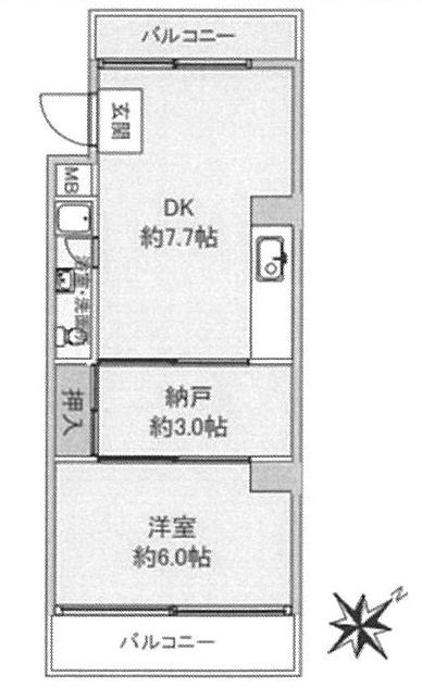 南区 構造:鉄筋コンクリート造専有面積:29.82平米 ( 9.02坪 )